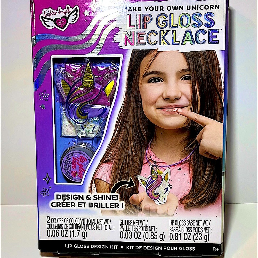 Fashion Angels.  DIY.  Unicorn, Lip Gloss Necklace.